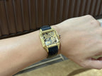 Cartier Watch Santos WHSA0031 Quartz Leather Strap 31x43mm