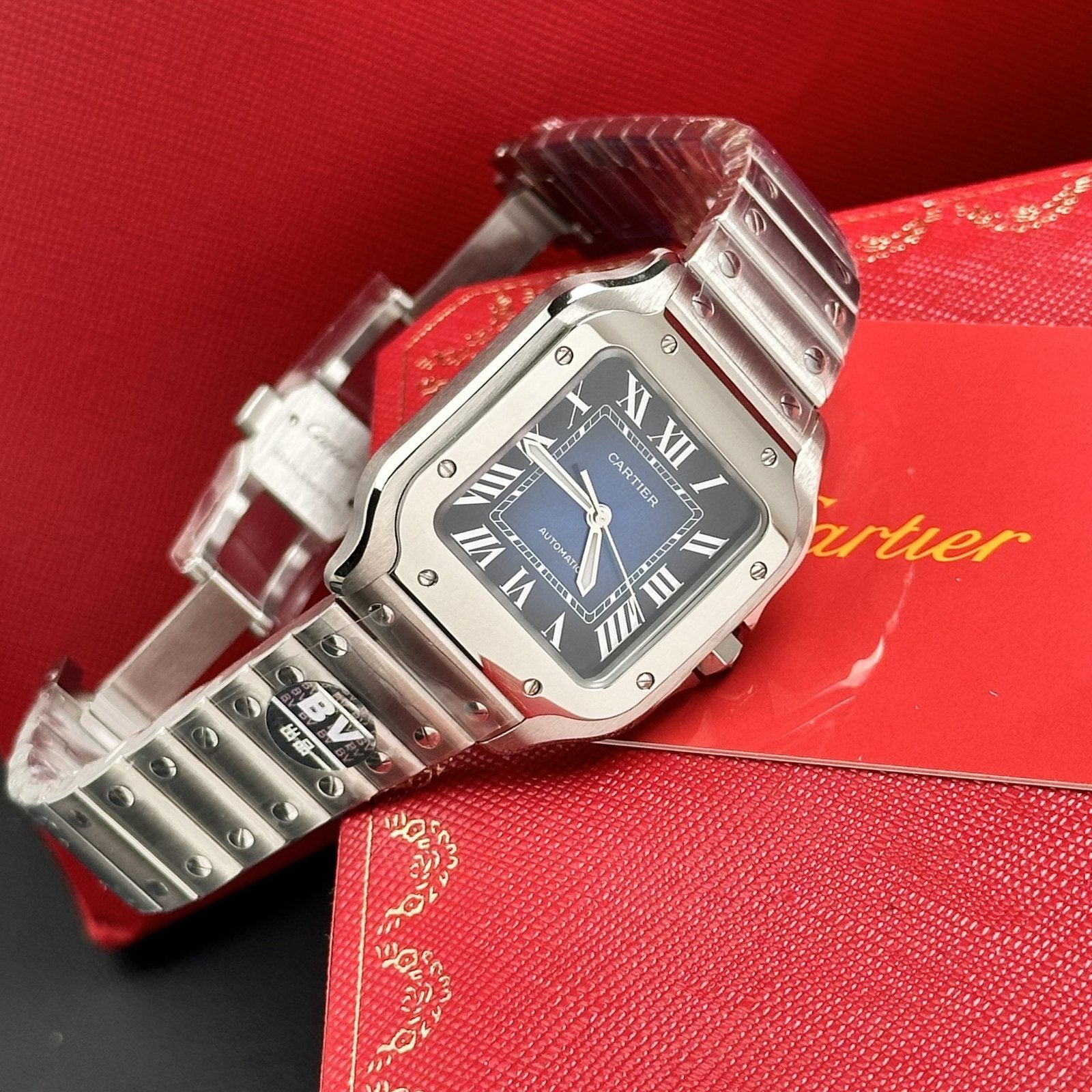 Cartier Watch Santos WSSA0063 Blue Dial 35mm