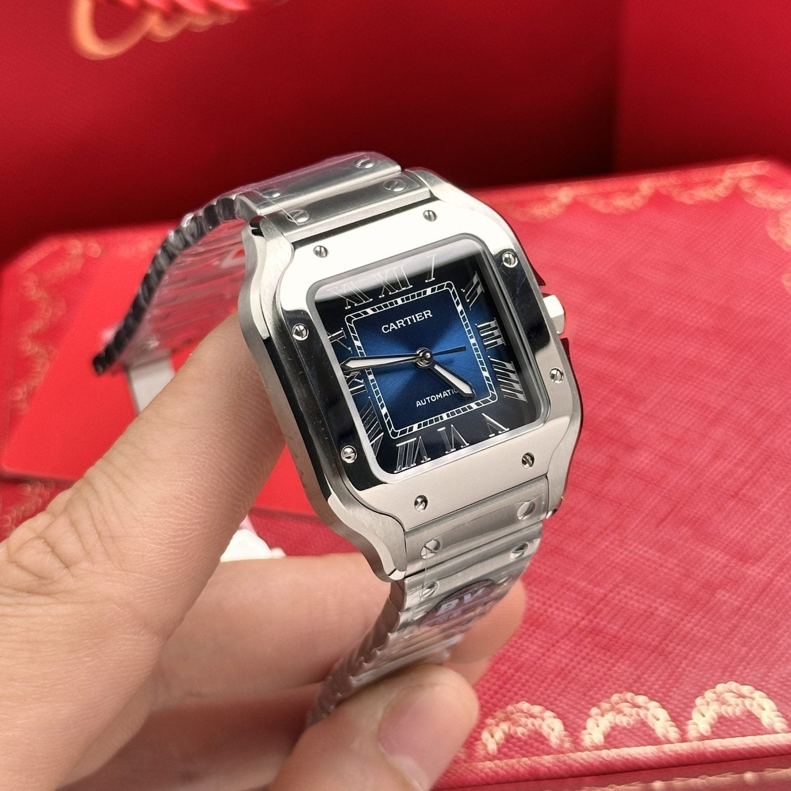 Cartier Watch Santos WSSA0063 Blue Dial 35mm