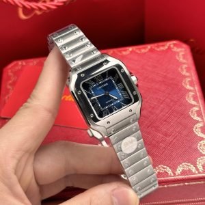 Cartier Watch Tank Must W4TA0017 White Dial Leather Strap 33.7×25.5mm