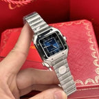 Cartier Watch Tank Must W4TA0017 White Dial Leather Strap 33.7×25.5mm
