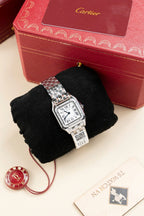 Cartier Panthere W2PN0007 Watch White Dial Metal Wire 27x37mm