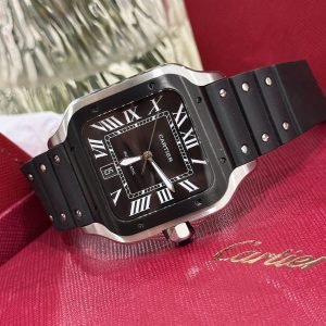 Cartier Watch Tank Must W4TA0017 White Dial Leather Strap 33.7×25.5mm