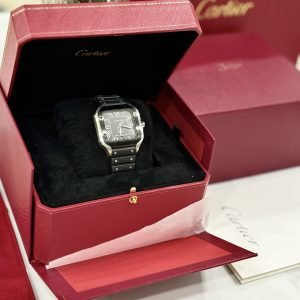 Cartier Watch Tank Must W4TA0017 White Dial Leather Strap 33.7×25.5mm