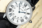 Cartier Ronde Natural Diamond Watch For Women 36mm