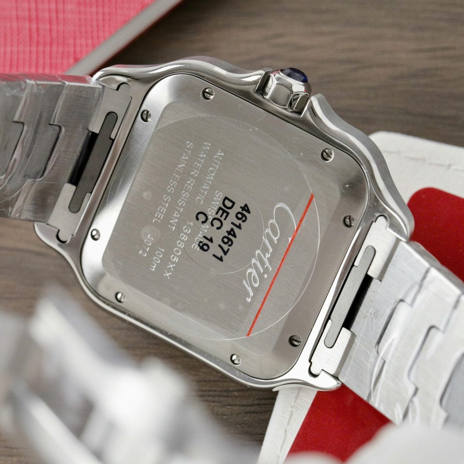Cartier Santos CRW2SA0030 Watch Gray Dial 39.8mm
