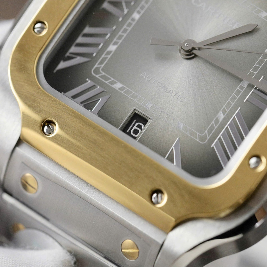 Cartier Santos CRW2SA0030 Watch Gray Dial 39.8mm