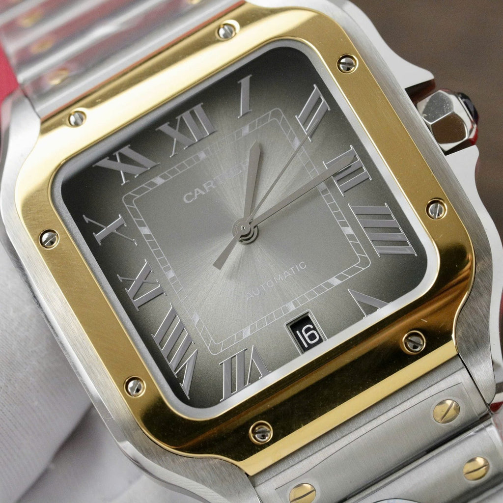 Cartier Santos CRW2SA0030 Watch Gray Dial 39.8mm