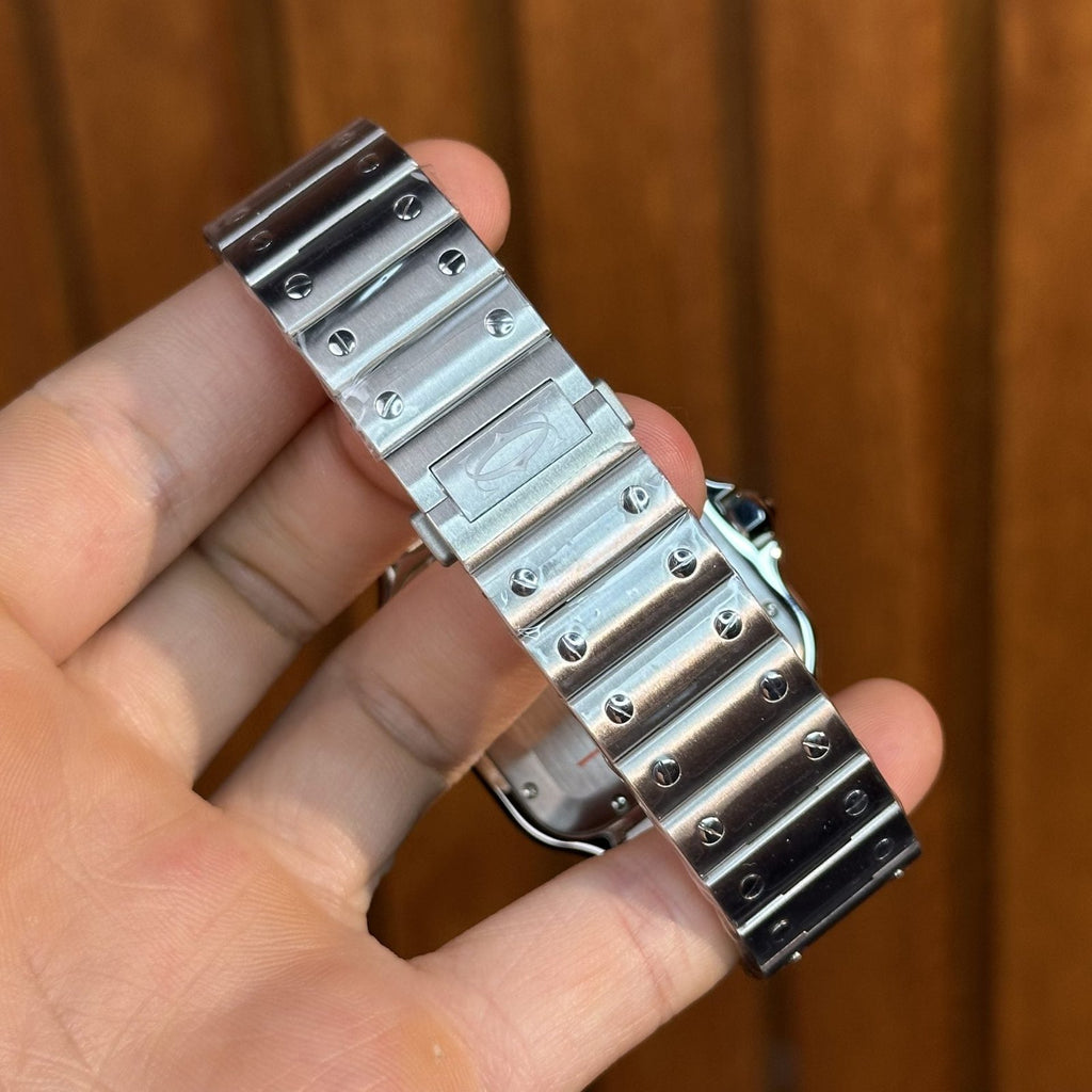 Cartier Watch Santos Moissanite Diamonds 39.8mm