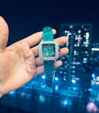 Cartier Santos With Green Moissanite Watch 39.8mm
