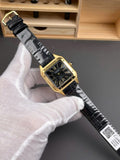 Cartier Santos-Dumont WGSA0077 Watch Men Leather Strap Black 43,5×31,4mm