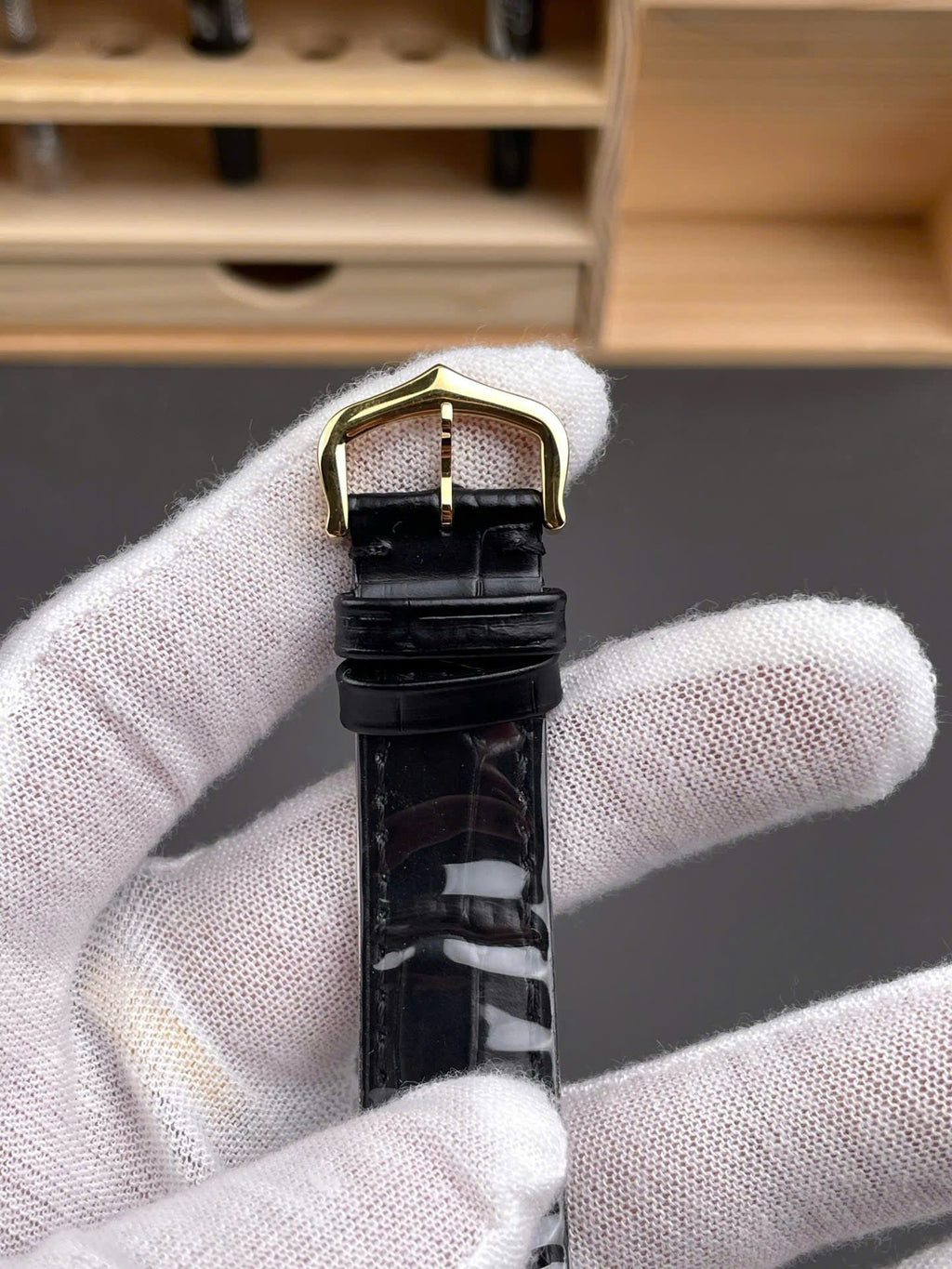 Cartier Santos-Dumont WGSA0077 Watch Men Leather Strap Black 43,5×31,4mm