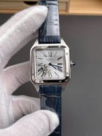 Cartier Santos Dumont WSSA0022 Watch Men Leather Strap Black 43,5mm