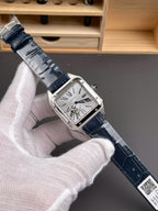 Cartier Santos Dumont WSSA0022 Watch Men Leather Strap Black 43,5mm