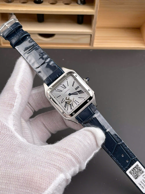Cartier Santos Dumont WSSA0022 Watch Men Leather Strap Black 43,5mm