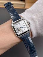 Cartier Santos Dumont WSSA0022 Watch Men Leather Strap Black 43,5mm