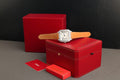 Cartier Santos White Dial Watch Diamonds Moissanite 39.8mm