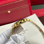 Cartier Santos Womens White Dial Watch 35.2mm