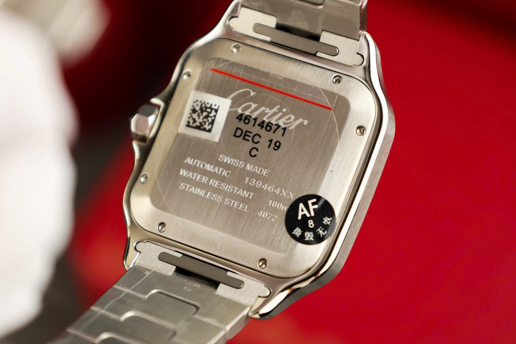Cartier Santos Watch Gray Dial 39.8mm