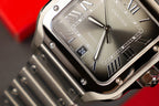 Cartier Santos Watch Gray Dial 39.8mm