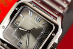 Cartier Santos Watch Gray Dial 39.8mm