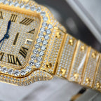 Cartier Santos Watch With Stone 39.8mm