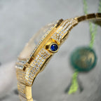 Cartier Santos Watch With Stone 39.8mm