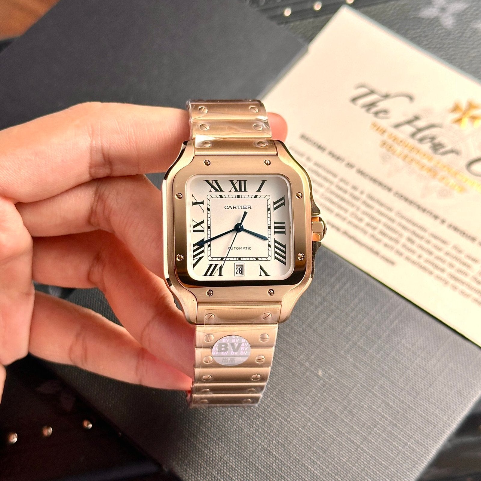 Cartier Santos Watch Rose Gold 39.8mm