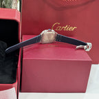 Cartier Watch Santos White Dial Rubber Strap 39.8mm
