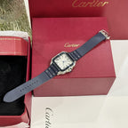 Cartier Watch Santos White Dial Rubber Strap 39.8mm