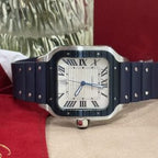 Cartier Watch Tank Must W4TA0017 White Dial Leather Strap 33.7×25.5mm