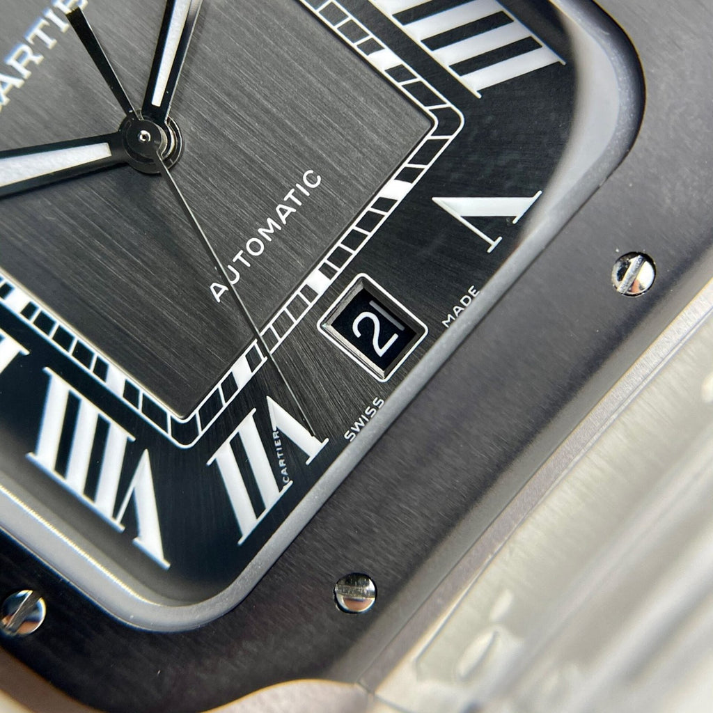 Cartier Santos WSSA0037 Watch Grey Dial 39.8mm