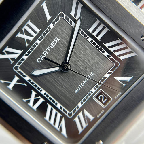 Cartier Santos WSSA0037 Watch Grey Dial 39.8mm