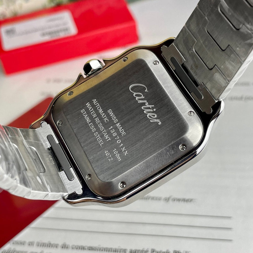 Cartier Santos WSSA0037 Watch Grey Dial 39.8mm