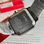 Cartier Santos WSSA0037 Watch Grey Dial 39.8mm
