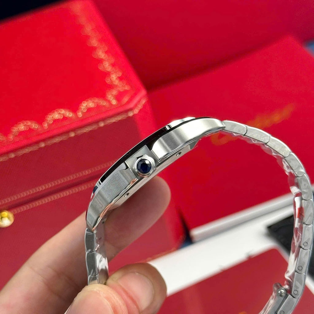 Cartier Santos WSSA0064 Watch Brown Dial 39.8mm