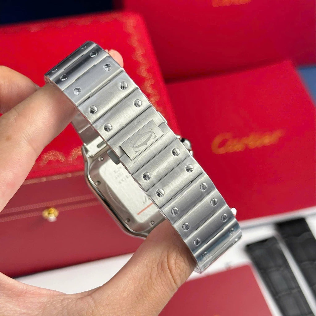 Cartier Santos WSSA0064 Watch Brown Dial 39.8mm