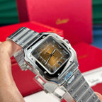 Cartier Santos WSSA0064 Watch Brown Dial 39.8mm