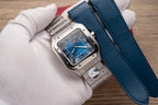 Cartier Santos De Cartier WSSA0013 Wath Blue Dial 39.8mm