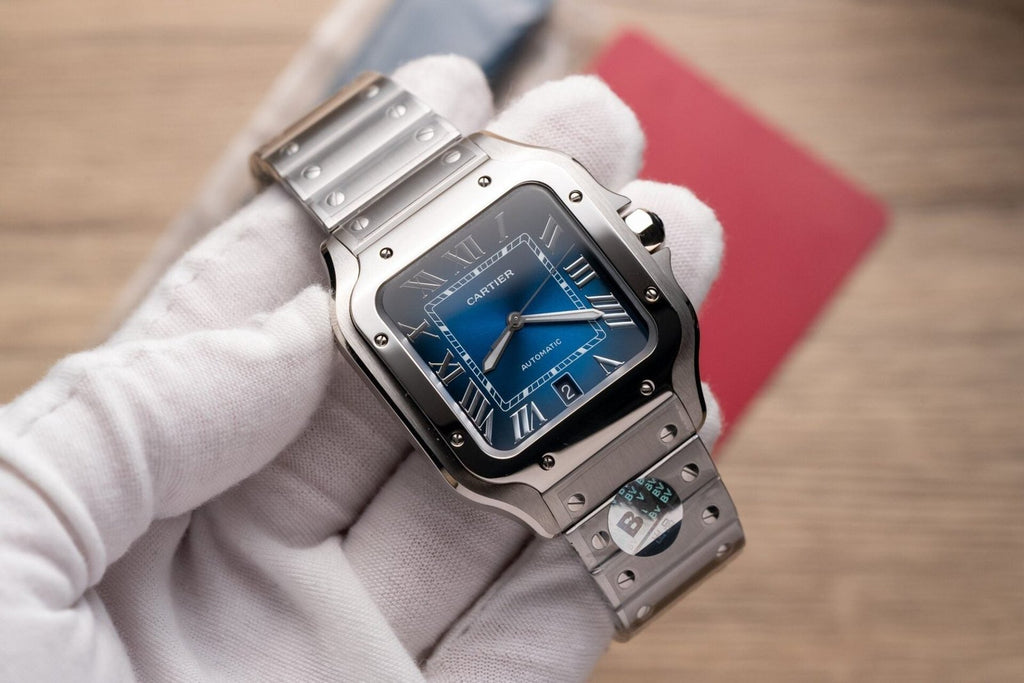 Cartier Santos De Cartier WSSA0013 Wath Blue Dial 39.8mm