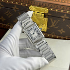 Cartier Tank Must Extra-Large Model Watch White Dial Metal Wire 31x41mm