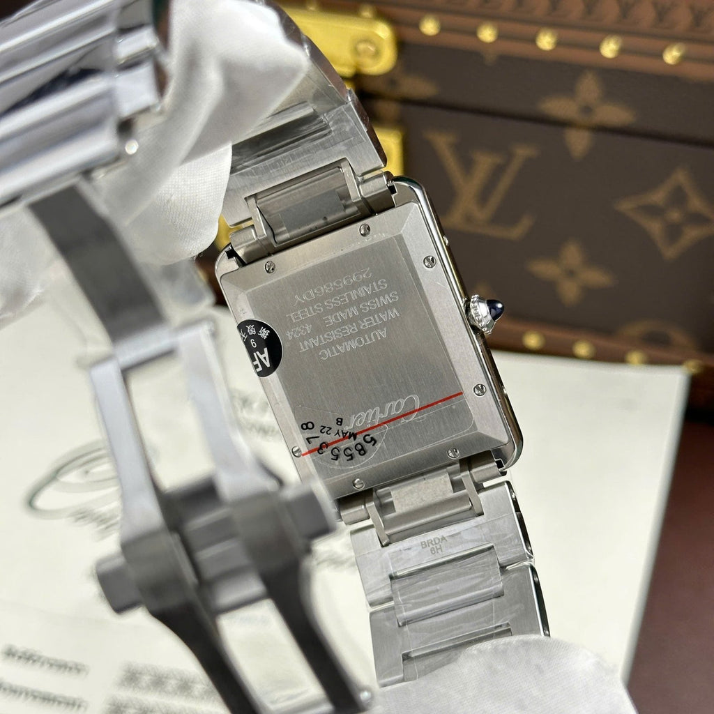 Cartier Tank Must Extra-Large Model Watch White Dial Metal Wire 31x41mm