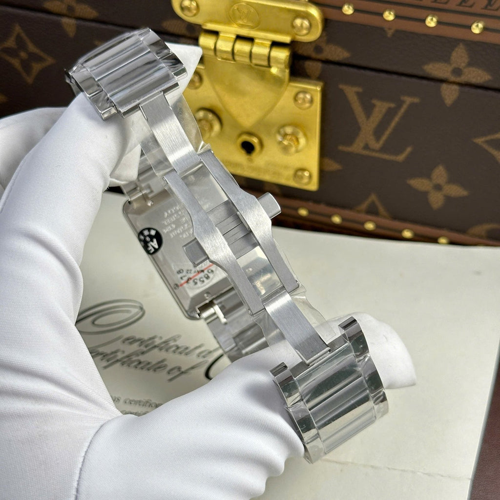 Cartier Tank Must Extra-Large Model Watch White Dial Metal Wire 31x41mm