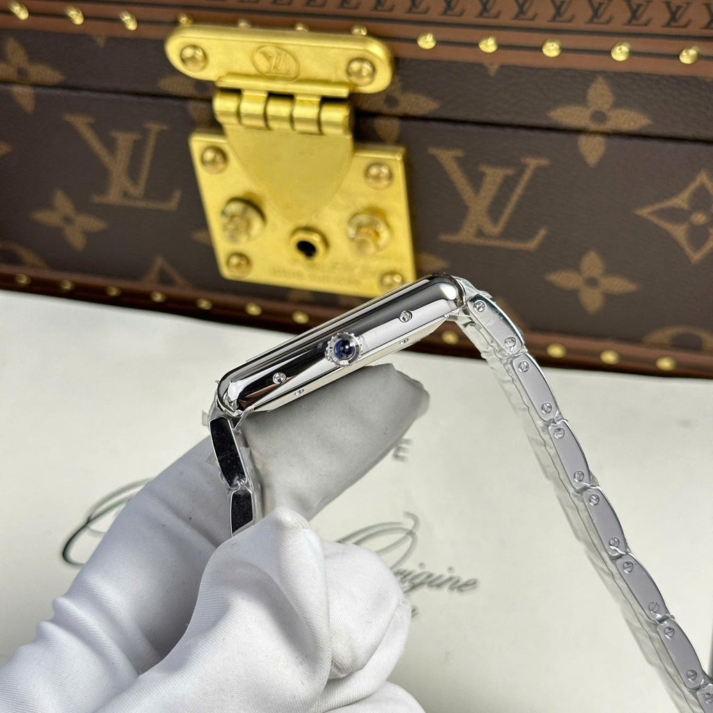 Cartier Tank Must Extra-Large Model Watch White Dial Metal Wire 31x41mm