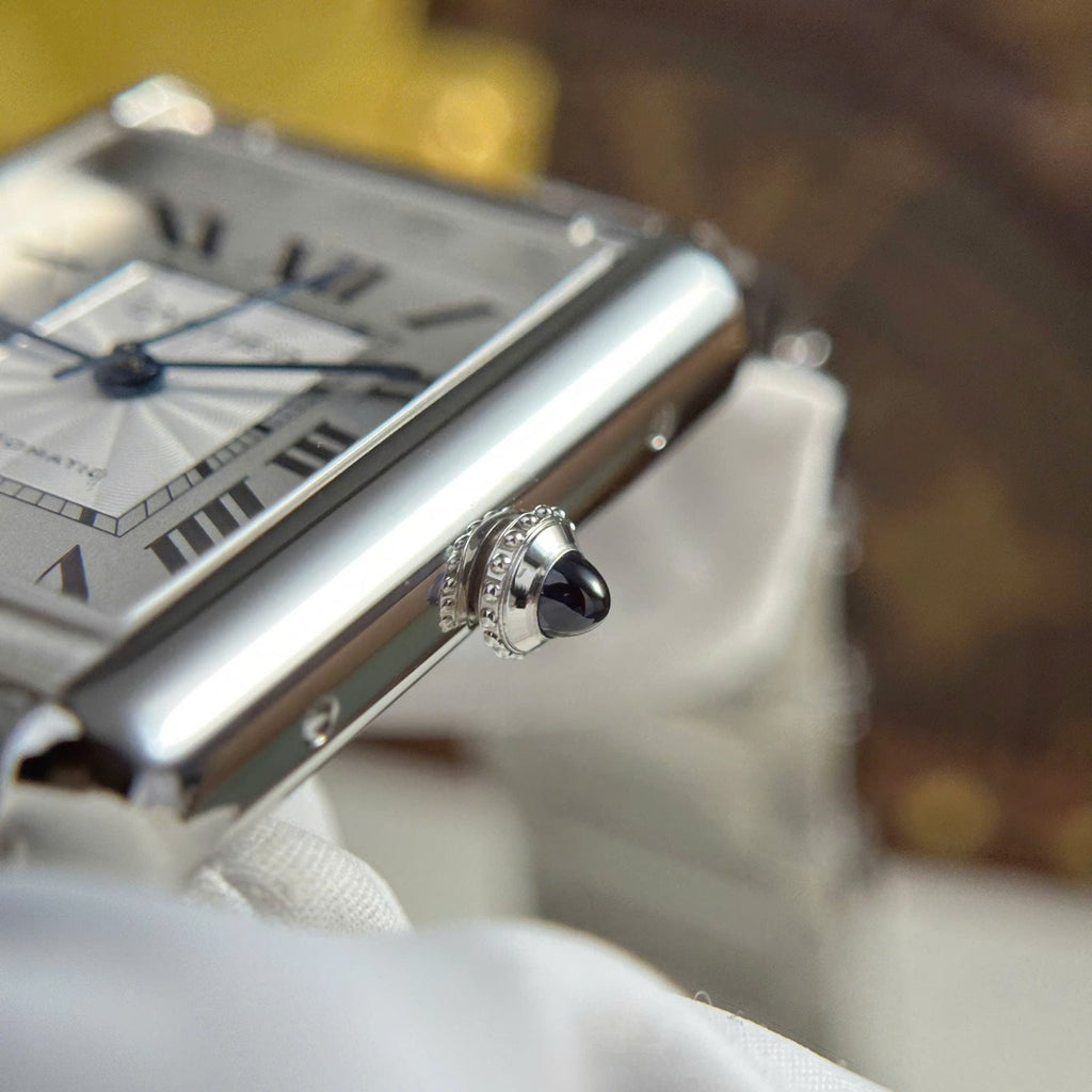 Cartier Tank Must Extra-Large Model Watch White Dial Metal Wire 31x41mm