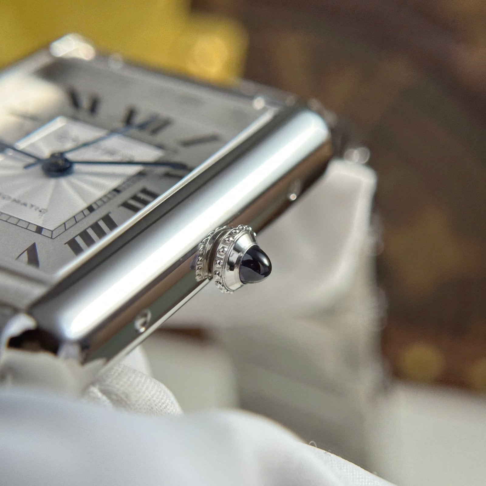 Cartier Tank Must Extra-Large Model Watch White Dial Metal Wire 31x41mm