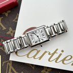 Cartier Watch Tank Must White Dial Metal Wire 31x41mm