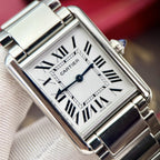 Cartier Watch Tank Must White Dial Metal Wire 31x41mm