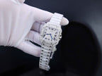 Cartier Santos With Full Diamond Moissanite 35mm