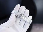 Cartier Santos With Full Diamond Moissanite 35mm
